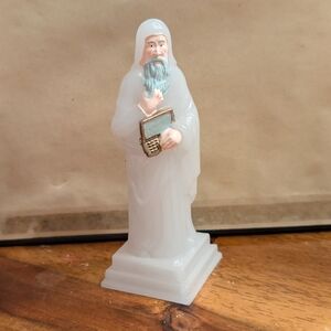 St. Isadore Of Seville Figure. Glows In Dark. Patron Saint Of Computers. Catholi